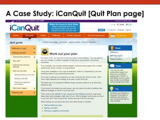 A Case Study: iCanQuit [Quit Plan page]
 
