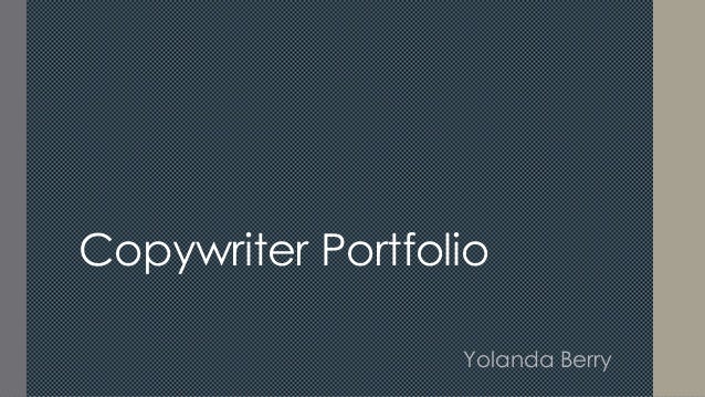 copywriter portfolio