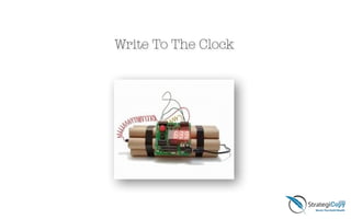 Write To The Clock
 
