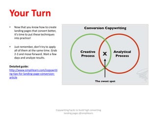 15 EPIC Copywriting Hacks Can Dramatically Improve Your Landing Page Conversion