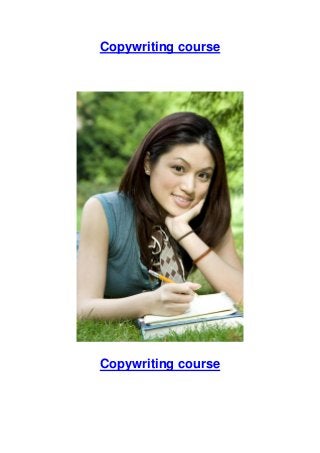 Copywriting course

Copywriting course

 