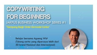 Copywriting for entrepreneur HIPMI