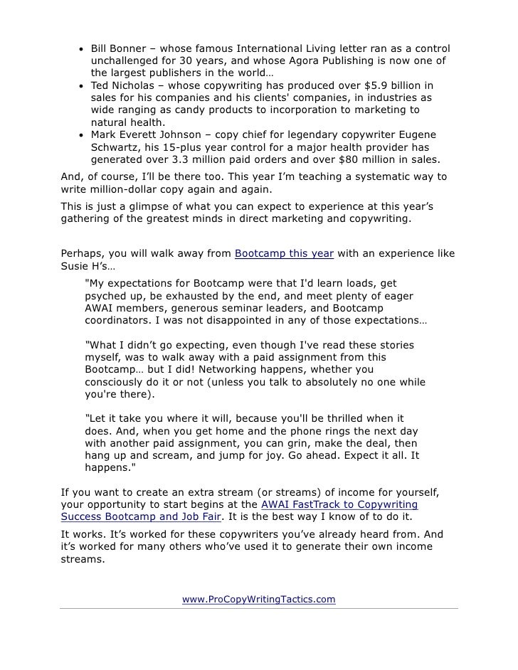 copywriting secret of the masters are you honest hard working and bill bonner letter