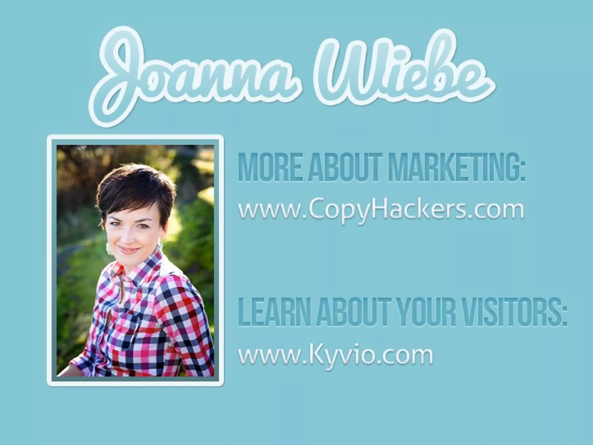 Copywriting That Converts - Microconf 2013 - By Joanna Wiebe of Copy Hackers