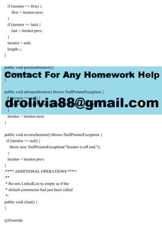 Copy your completed LinkedList class from Lab 3 into the LinkedList..pdf
