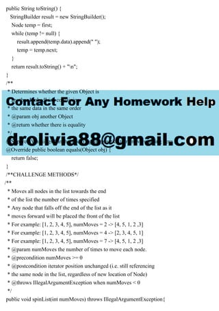 Copy your completed LinkedList class from Lab 3 into the LinkedList..pdf