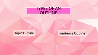 Source Outline Expanding the content of an outline using notes from primary and ...