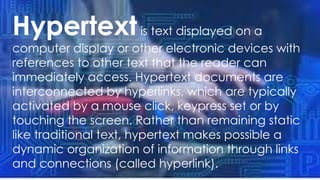 Reading and Writing Week 1: HYPERTEXT AND INTERTEXT | PPTX