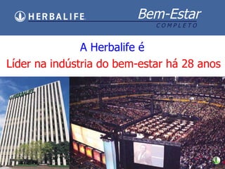 A Herbalife  é L íder na indústria do bem-estar há 28 anos 