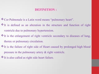 Cor Latin COR-PULMONALE.pptx cardiovascular disorders | PPTX