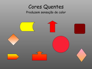 Cores Quentes Produzem sensação de calor 