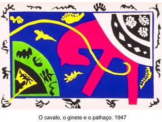 O cavalo, o ginete e o palhaço. 1947
 