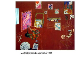 MATISSE Estúdio vermelho 1911
 