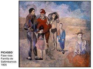 PICASSO Fase rosa Família de Saltimbancos 1905 