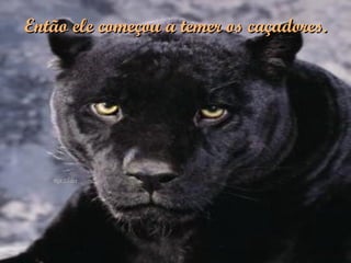 Então ele começou a temer os caçadores. 