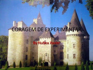 CORAGEM DE EXPERIMENTAR By Nubea Xavier 