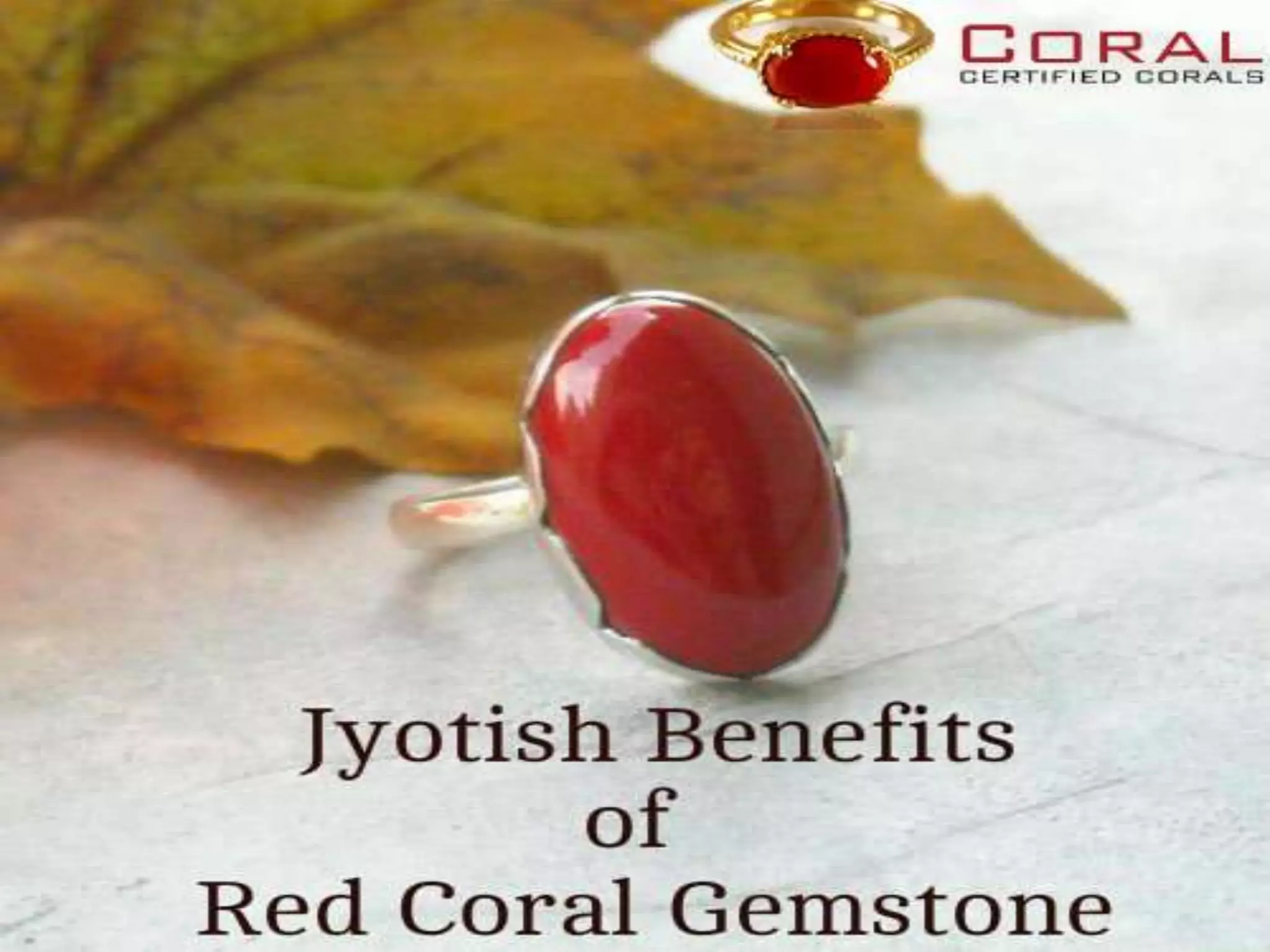 Jyotish Benefits of Red Coral Gemstone PPT