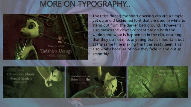 Coraline presentation (using art of the title)