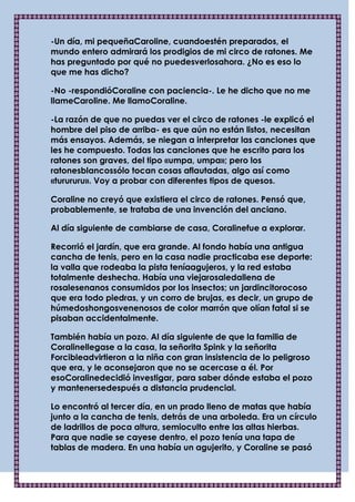 Coraline y la puerta secreta