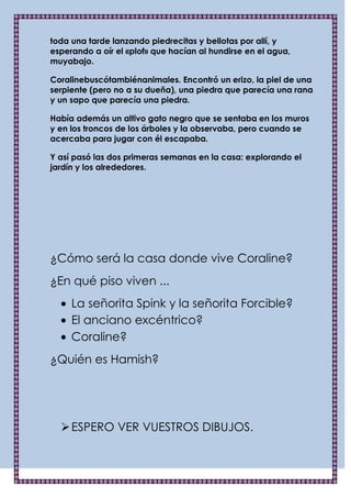 Coraline y la puerta secreta