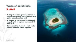 Coral reef (The reef builders, Varieties of coral).pptx