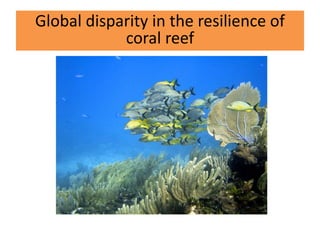 Global disparity in the resilience of
coral reef

 