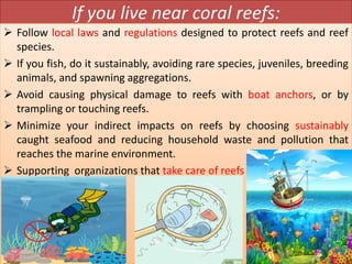 Coral reef Threats, conservation and Restoration.pptx