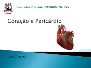 Universidade Federal de

Carla Ximenes

Pernambuco- CAV

 