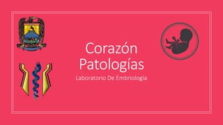 Laboratorio De Embriología
Corazón
Patologías
 