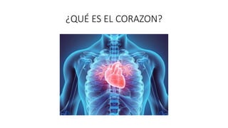¿QUÉ ES EL CORAZON?
 