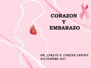 CORAZON
Y
EMBARAZO
DR. CARLOS F. CORONA SAPIEN
DICIEMBRE 2015
 