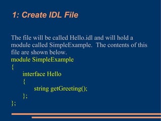 Corba by Example | PPT