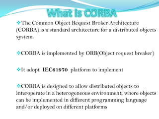 Corba in power system | PPT