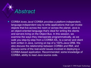 Corba and-java | PPT