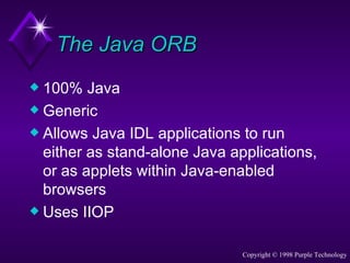 Corba and-java | PPT
