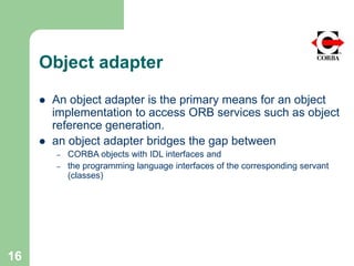 Corba introduction and simple example | PPT