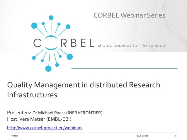 Corbel Quality Management Webinar Slides