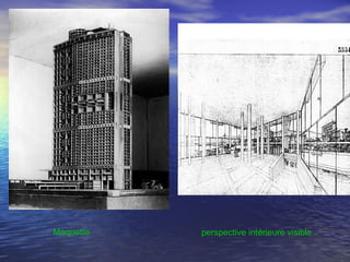 Maquette perspective intérieure visible
 