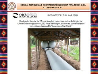 CIENCIA, TECNOLOGIA E INNOVACION TECNOLOGICA PARA TODOS S.R.L.
                       CTI para TODOS S.R.L.




                  Lic. Elsa Benavente Salazar
 