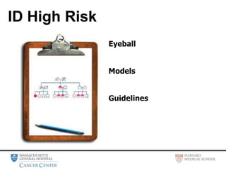 ID High Risk
Eyeball
Models
Guidelines
 