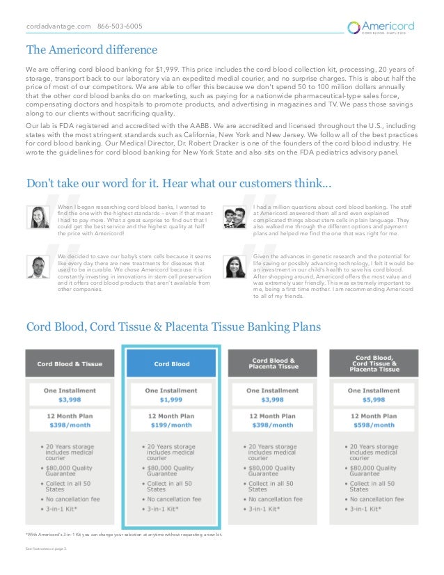 Cord Blood Bank Cost Comparison