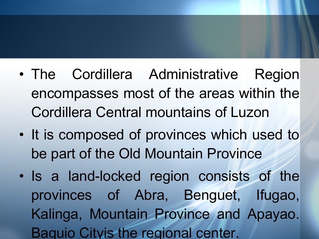 Cordillera administrative region