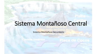 Sistema Montañoso Central
Sistema Montañoso Secundario
 