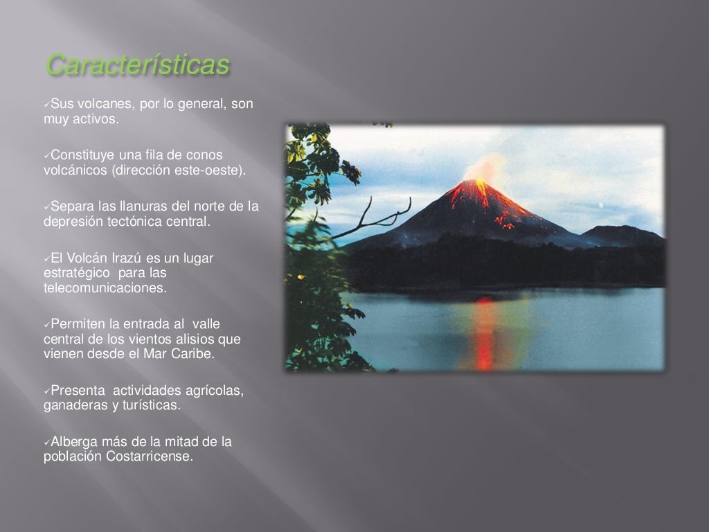 Cordillera volcánica central de Costa Rica