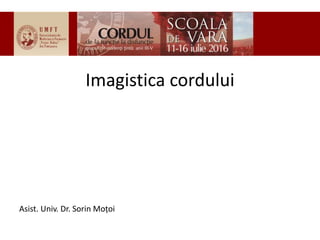 Imagistica cordului
Asist. Univ. Dr. Sorin Moțoi
 