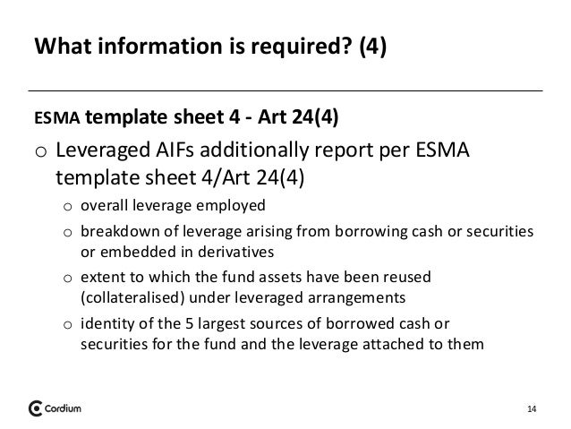 aifmd reporting template annex iv the next chapter in aifmd aifmd reporting template annex iv the next chapter in aifmd