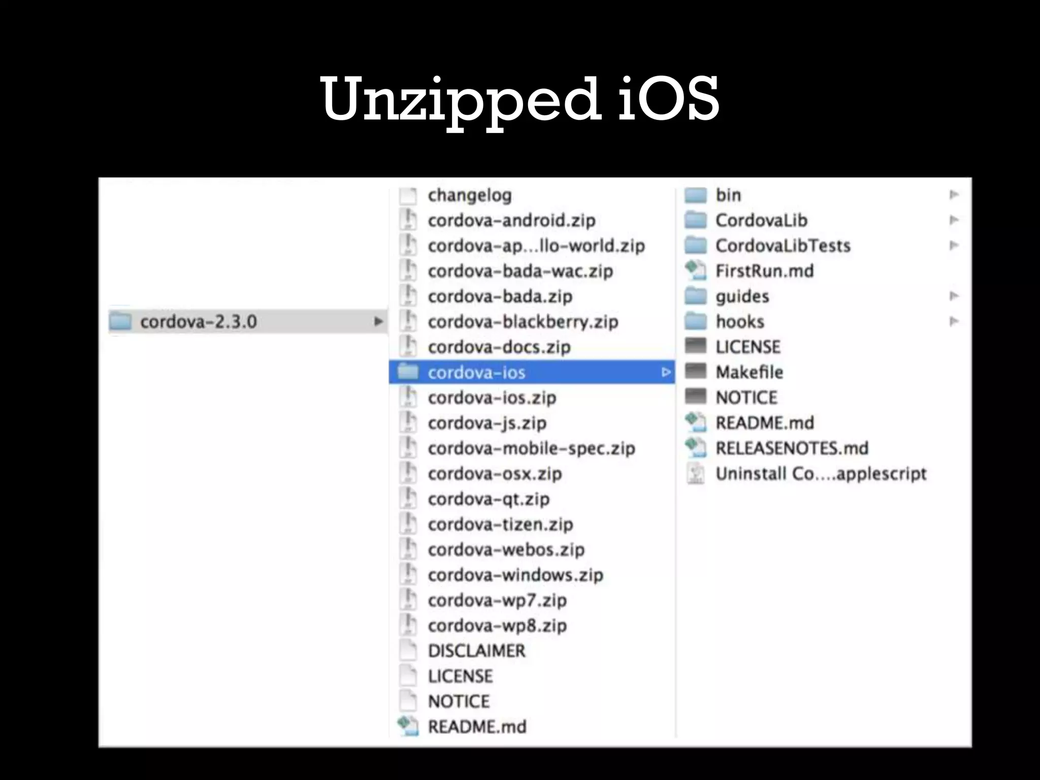 Unzipped iOS
 