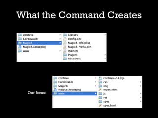 What the Command Creates




  Our focus:
 