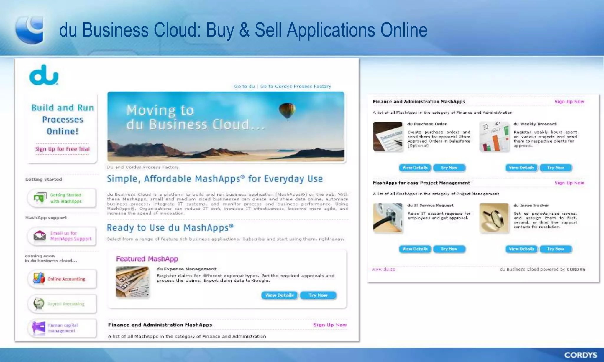 du Business Cloud: Buy & Sell Applications Online
 