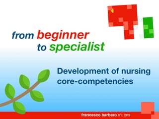 From beginner to specialist: nursing within the Italian framework